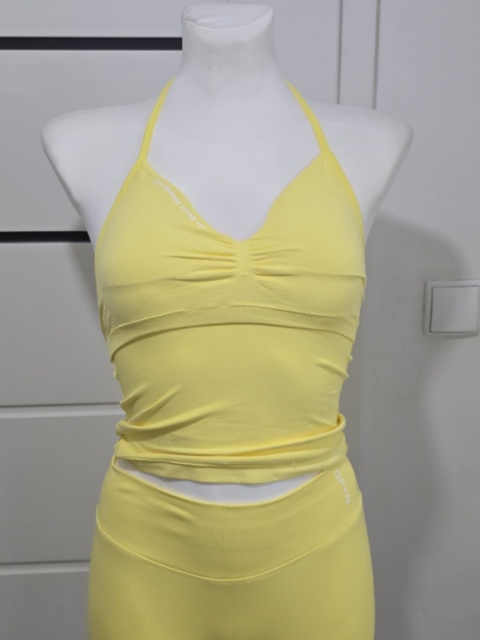 Damski tank top sportowy fitness wbudowany biustonosz Roz. S