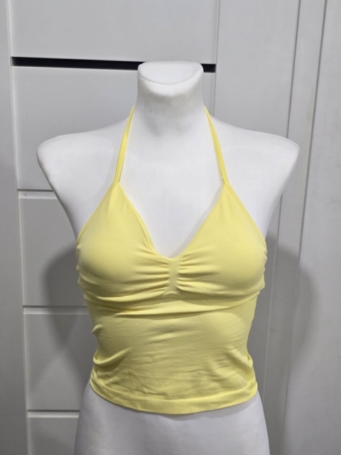 Damski tank top sportowy fitness wbudowany biustonosz Roz. S