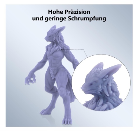 ELEGOO żywica zmywalna wodą, 405 nm, Rapid Resin do drukarki 3D, szara