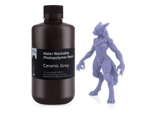 ELEGOO żywica zmywalna wodą, 405 nm, Rapid Resin do drukarki 3D, szara