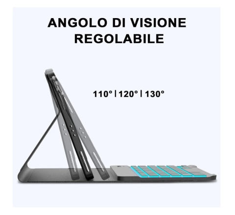 Etui czarne JADEMALL iPad Air 11 M2/M3 2025/2022 Odłączana Bluetooth