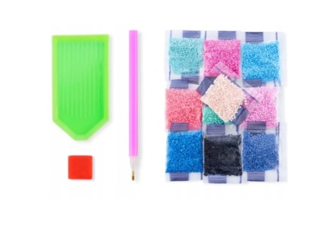 Haft Diamentowy Diamond Painting Mozaika 65cm x 45cm ziemia kosmos