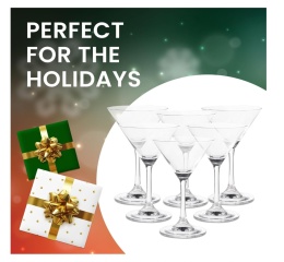 Juvale Martini Glasses–6szt. klasyczne 5-uncjowe kieliszki do koktajli