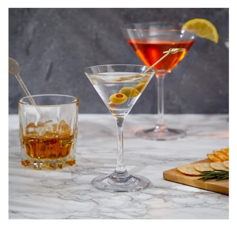 Juvale Martini Glasses–6szt. klasyczne 5-uncjowe kieliszki do koktajli