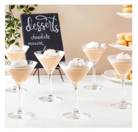 Juvale Martini Glasses–6szt. klasyczne 5-uncjowe kieliszki do koktajli