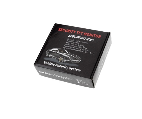 Kamera samochodowa + Monitor 4,3'' zasilaczem 12V, z 2 wejściami WIDEO