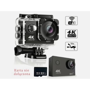 Kamera wodoodporna do 30 metrów 4K 16 MP WiFi 16mp 64gb 170 stopni