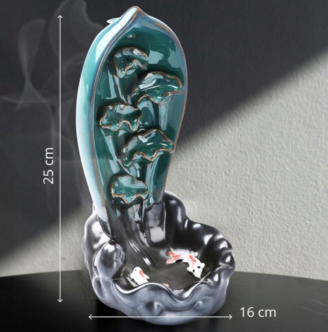 Kominek Zapachowy Zestaw Kadzidło Wodospad do Aromaterapii Backflow