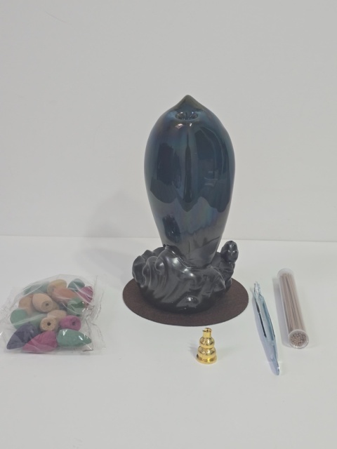 Kominek Zapachowy Zestaw Kadzidło Wodospad do Aromaterapii Backflow