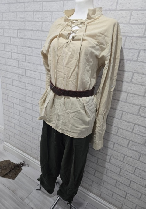 Kostium na karnawał strój Vikinga męski kostium pas 2x paski Roz.XL