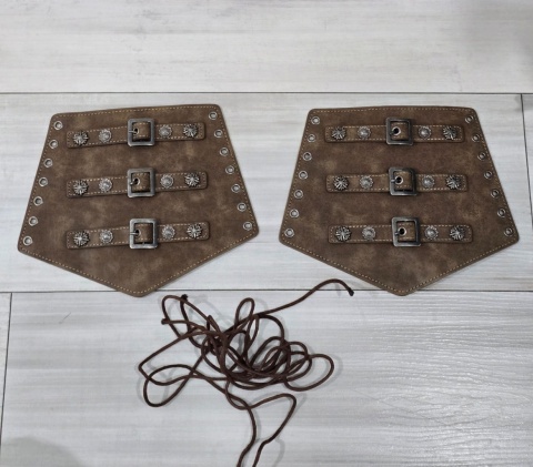 Kostium na karnawał strój Vikinga męski kostium pas 2x paski Roz.XL