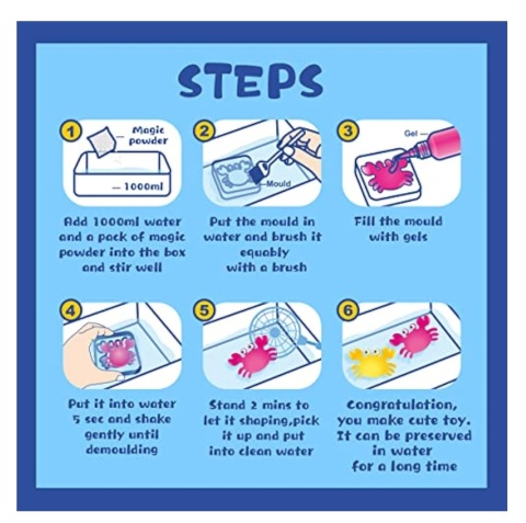 Kreatywne magiczne żele 3Ddla dzieci zestaw do eksperymentów naukowych