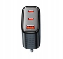 Ładowarka Toocki 40W GaN 1xUSB A i 2xUSB C Pd 3.0 Charger Type C QC4.0
