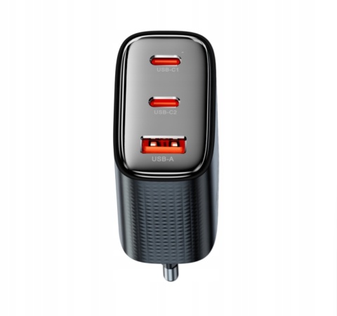 Ładowarka Toocki 40W GaN 1xUSB A i 2xUSB C Pd 3.0 Charger Type C QC4.0