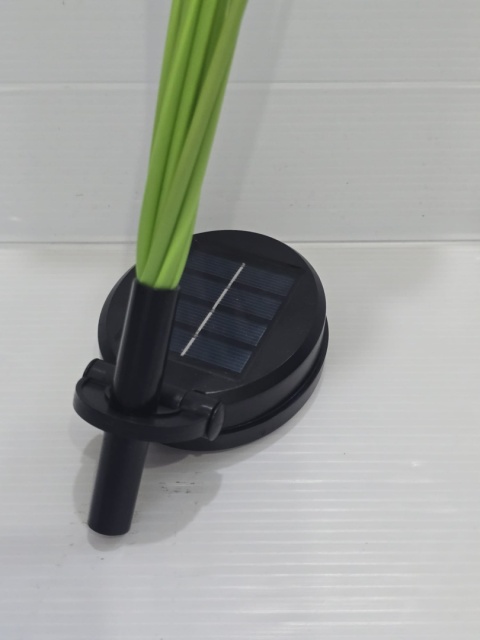 Lampa solarna ogrodowa wbijana grzybki kolorowe LED 10 grzybków czujnik zmierzchu