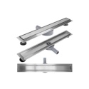 Odpływ Liniowy 50 PRO Stal Szczotkowana Niski Obrotowy