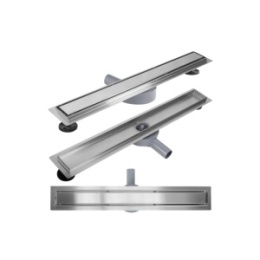 Odpływ Liniowy 50 PRO Stal Szczotkowana Niski Obrotowy