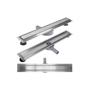 Odpływ Liniowy 50 PRO Stal Szczotkowana Niski Obrotowy