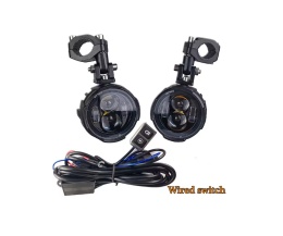 Para 100W reflektor motocyklowy światła przeciwmgielne Led dwukolorowy