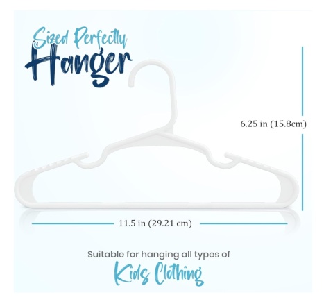 Plastikowe wieszaki Utopia Home na ubrania 40szt.–trwałe, dla dzieci