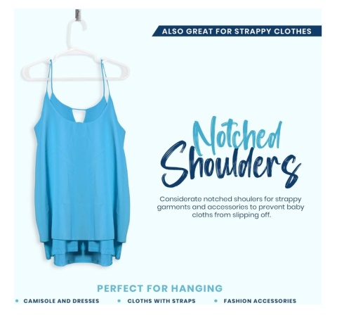 Plastikowe wieszaki Utopia Home na ubrania 40szt.–trwałe, dla dzieci