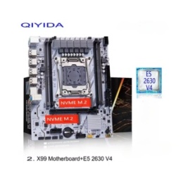 Płyta główna+procesor QIYIDA X99+Intel Xeon E5 2630 V4 DDR4 M-ATX NVMe