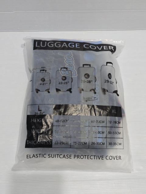 Pokrowiec Na Bagaż Walizkę Ochronny Granatowy Wzory Travel Rozmiar L
