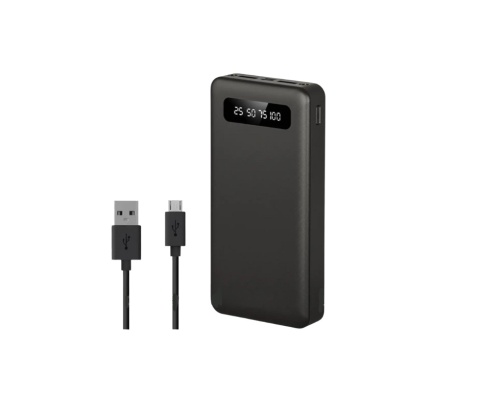 Power bank 200 000 mAh z latarką, wyświetlacz LED, 2xUSB, bateria zew.