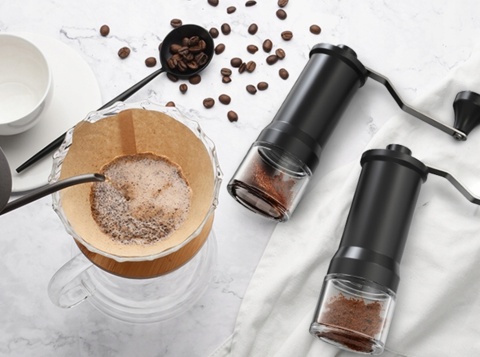 Ręczny młynek do mielenia kawy ziaren ziół soli itp. MOCNY ESPRESSO