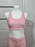 Sportowy zestaw dla kobiet top i legginsy Yoga fitness różowy Roz.M
