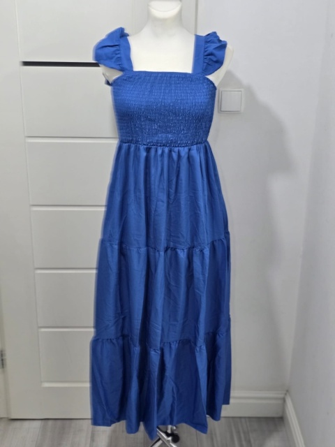 Sukienka na karnawał studniówkę z falbankami spódnica midi Roz. S