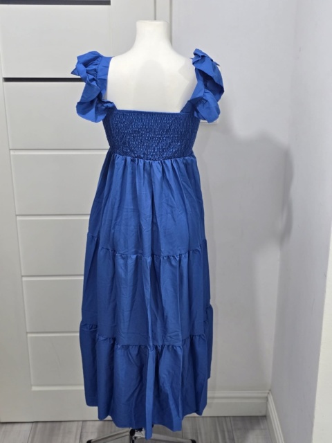 Sukienka na karnawał studniówkę z falbankami spódnica midi Roz. S