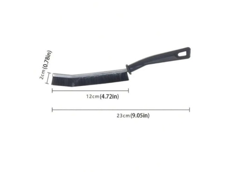 Szczotka do czyszczenia fug szczelin ram okiennych wąska 4szt. czarna