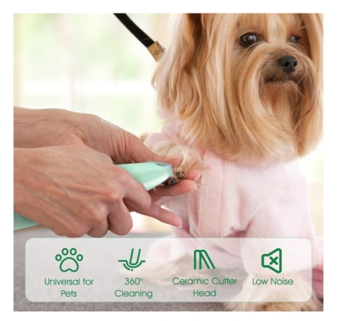 TRYMER USB LED Mini elektryczne strzyżarki do pielęgnacji zwierząt