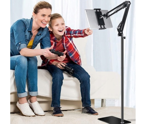 UNIWERSALNY stojak podłogowy na tablet telefon REGULOWANE ramię