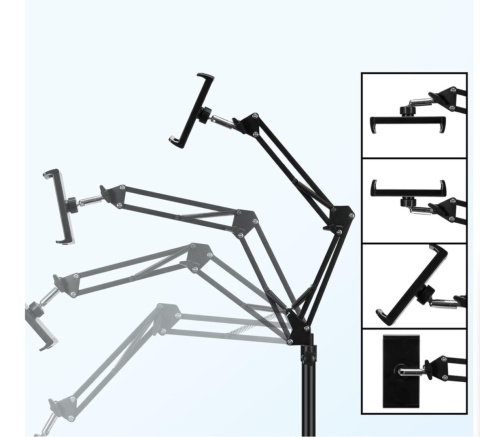 UNIWERSALNY stojak podłogowy na tablet telefon REGULOWANE ramię