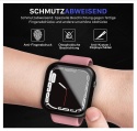 UTECTION 2x Ochronne etui do Apple Watch 7 (41 mm)+ Zintegrowana folia