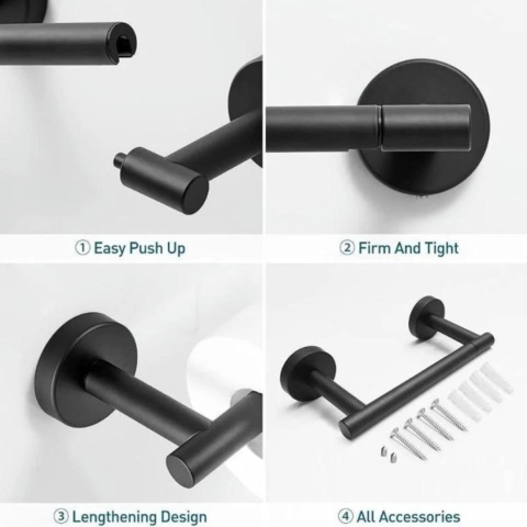 Uchwyt na papier toaletowy na ścianę stal nierdzewna Odłączany