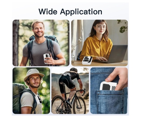 Wentylator ręczny chłodzenie cichy idealny do wędrówek podróży siłowni