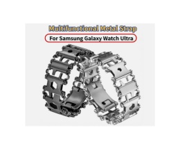 Wielofunkcyjna opaska stal nierdzewna Samsung Galaxy Watch Ultra 47mm.