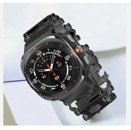 Wielofunkcyjna opaska stal nierdzewna Samsung Galaxy Watch Ultra 47mm.