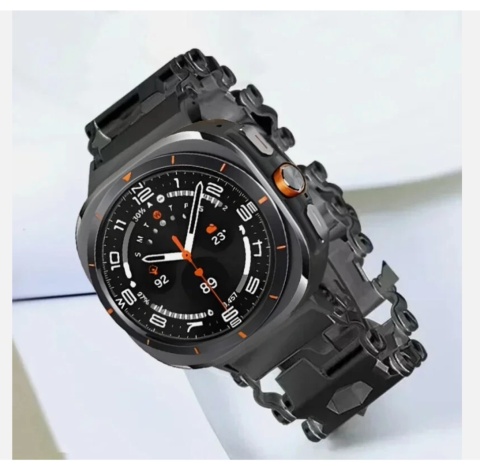 Wielofunkcyjna opaska stal nierdzewna Samsung Galaxy Watch Ultra 47mm.