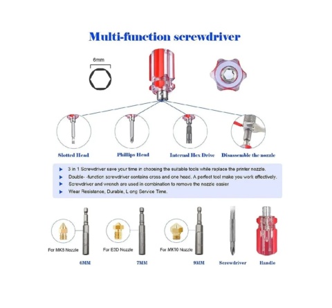Zestaw modelarski 36 el. modelarskich Zestaw narzędzi do drukarek 3D