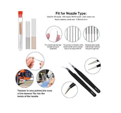 Zestaw modelarski 36 el. modelarskich Zestaw narzędzi do drukarek 3D