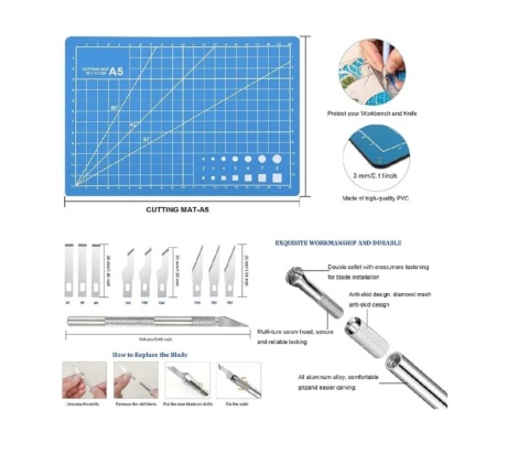 Zestaw modelarski 36 el. modelarskich Zestaw narzędzi do drukarek 3D