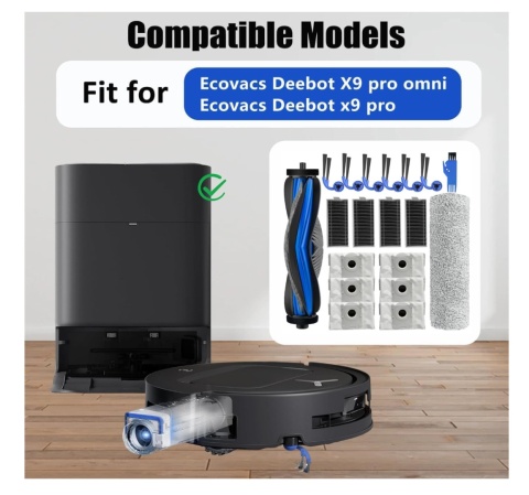 Zestawy akcesoriów do Ecovacs Deebot X9 pro Omni/X9 pro Robot Vacuum