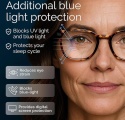 5 szt Okulary 2,5+ do czytania CCVOO filtr światła niebieskiego unisex