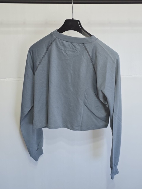 Krótka bluza Rozmiar XL NLY Trend by Nelly szara 100% bawełna crop top