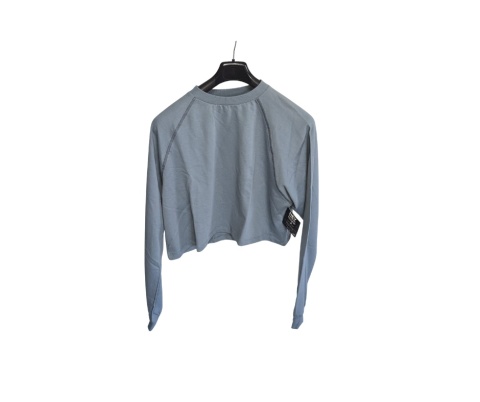 Krótka bluza Rozmiar XL NLY Trend by Nelly szara 100% bawełna crop top