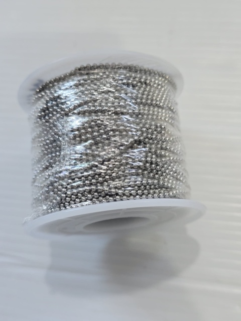 Łańcuszek kulkowy ze stali nierdzewnej 2,2 mm 30 m do rękodzieła
